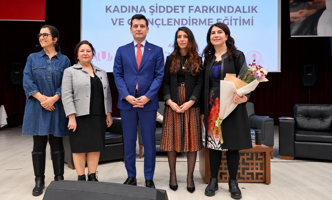 Ferda Eser, Urla'da Kadına Şiddet Farkındalık ve Bilinçlendirme Eğitimi sonrasında